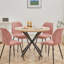 Vintage Style Dining Table - Round Table  For 4 To 6 People - 100 X 77 Cm (W X H)-939897427
