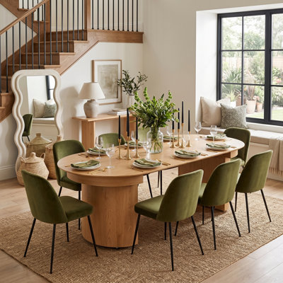 Table de salle à manger extensible de 35,43 po à 82,68 po avec rangement caché, sur roulettes, pour 2 à 10 personnes