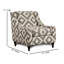 Fauteuil en polyester 37 po Olvera-123187722