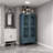 Rustic Tall Storage Cabinet With Drawer And Carved Wood Doors, Solid Wood Legs For Multi-Room Organization And Timeless Style.-1439895164