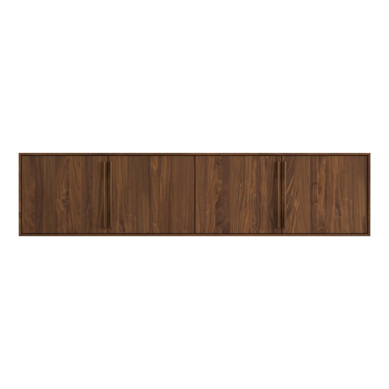Catalina Media Console, 23.75" H x 79.13" L x 19" W, Natural Walnut
