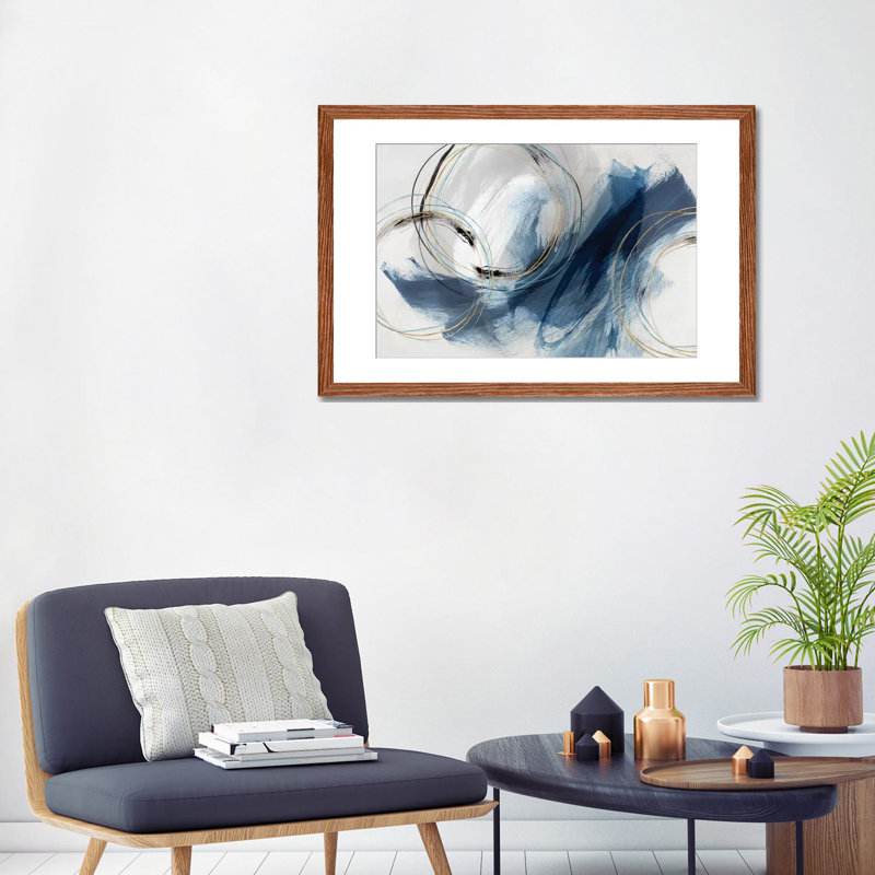 «Detour» par Isabelle Z, impression, H 16 po x l 24 po, Papier dans un cadre flottant, Bois classique