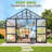  Grower’s Haven AMERLIFE Polycarbonate Greenhouse with 4 Roof Vents & Rain Gutter-105527365