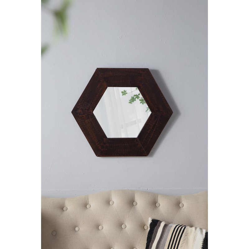Miroir Luster Mid-Century, Brun