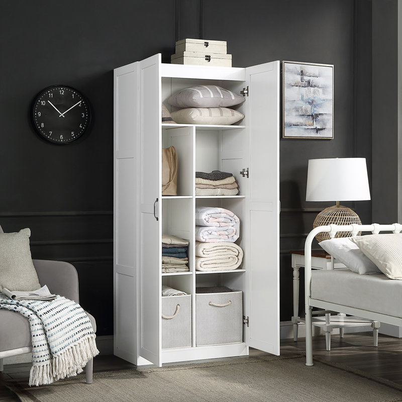 Armoire de rangement Hopkins, Blanc