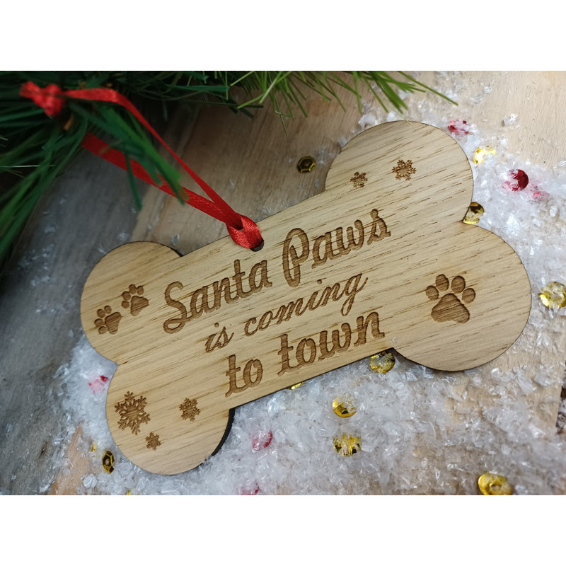 24cm Handmade Wood Hanging Figurine Ornament