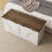 39.4" Wooden Storage Trunk With 2 Safety Hinges