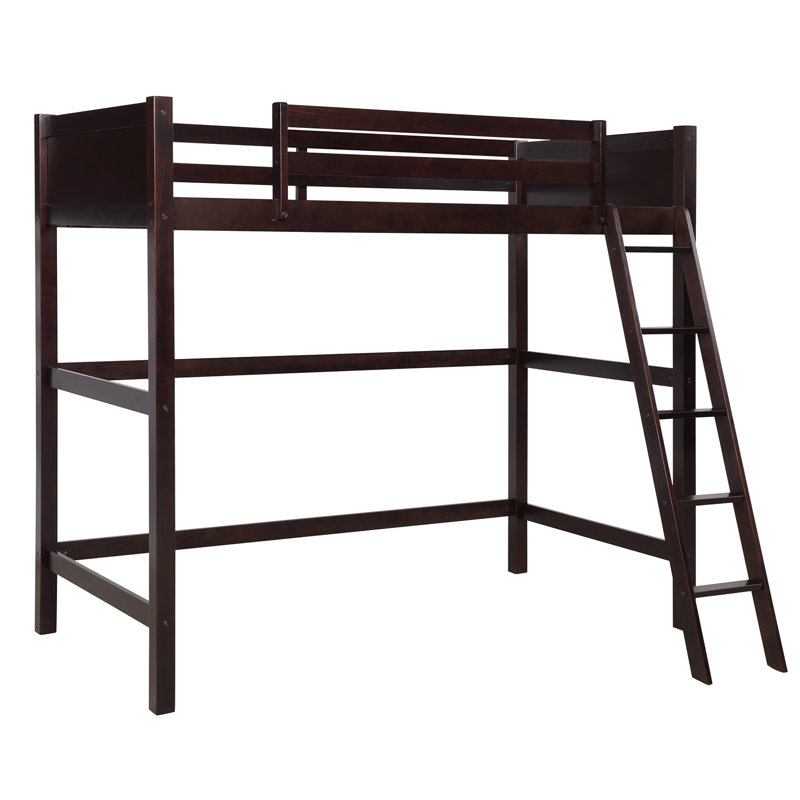 Mayweather Kids Twin Loft Bed, Espresso