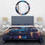 Ensemble de housse de couette en microfibre / polyester bleu et noir Exotic Car Velocity II-1344042157