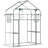 Outsunny Outdoor Walk-In Mini Greenhouse With Mesh Door & Windows, Small Portable Garden Green House With 3 Tiers 6 Shelves, Trellis, & Plant Labels