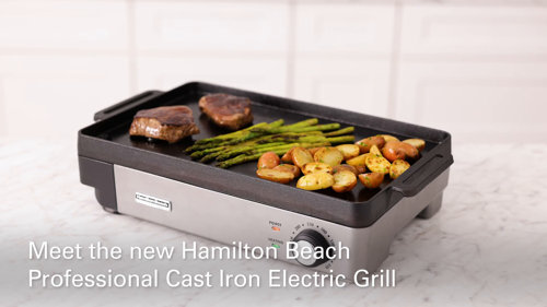 HamiltonBeachProfessional Cast Iron Electric Grill
