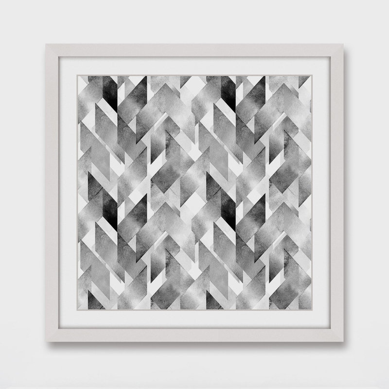 « ribbon crossing »-cadre photo, impression sur papier, H 18 po x l 18 po x P 1,5 po, Cadre blanc