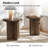 Amandine 22-Inch Modern Solid Wood End Table with Sturdy Panel Base