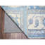 Tapis Peshawar en laine biologique bleu céruléen 9 pi 10 po x 14 pi 5064E4B82DBF403394E6FF40C2EEA089