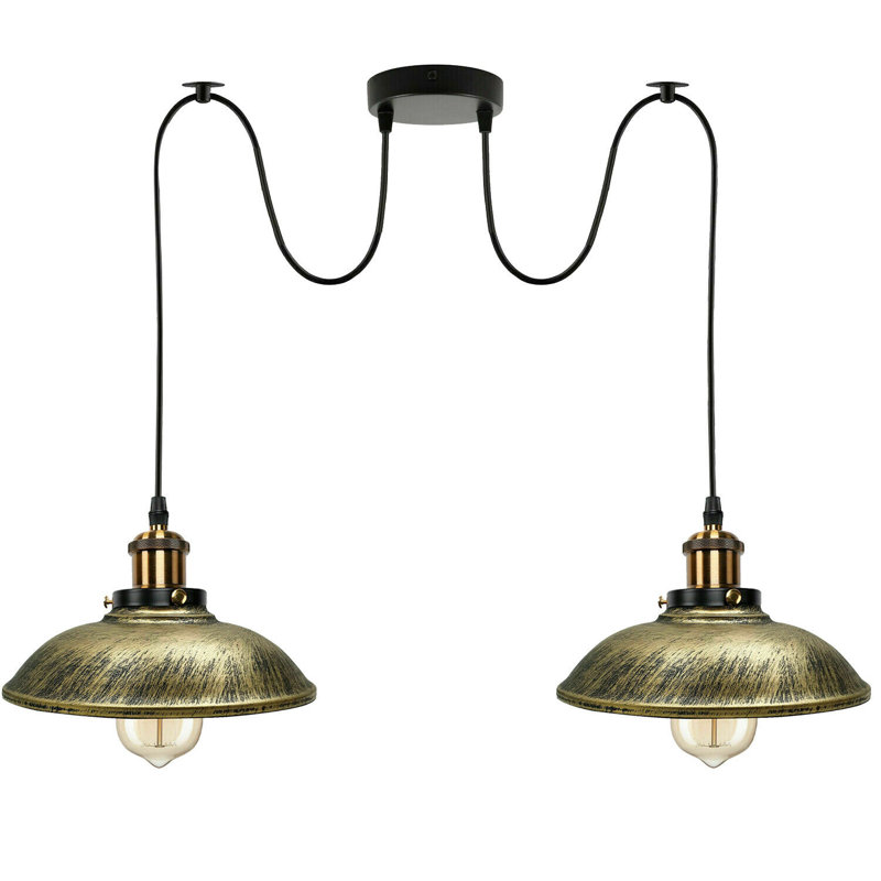 Hinkle 2 - Light Cluster Pendant, Brushed Brass