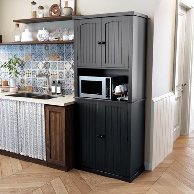 72" Kitchen Pantry Storage Cabinet by Red Barrel Studio