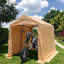 Abri de rangement pour abri de jardin 7 x 12 pi avec 2 portes et évents à enroulement pour abri d'auto-112831142-112831143