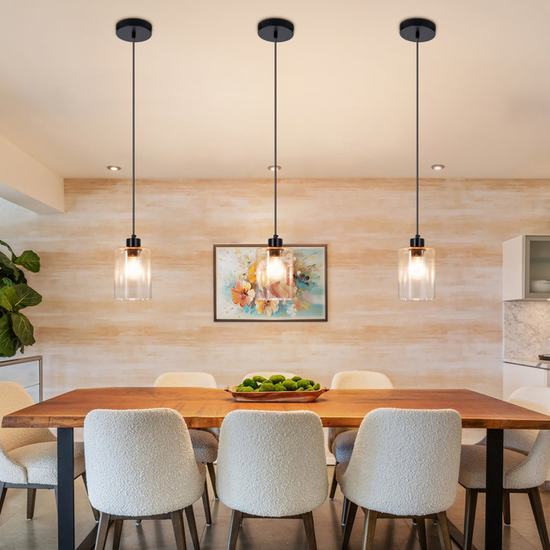 1-Light Kitchen Island Pendant (Set of 3) Dimmable Light