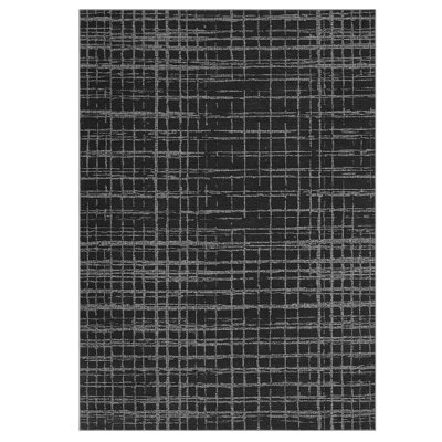 Tapis de salon moderne abstrait 10 x 13 Tapis lavable antidérapant antidérapant Tapis de tapis contemporain à rayures pour chambre à coucher Bureau à domicile
