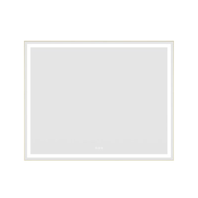 60 X 48 Inch LED Bathroom Mirror With Front And Backlight, Wall Mounted Vanity Mirror With Aluminum Frame, Anti-Fog, Memory, 3 Colors, Stepless Dimmable