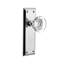 New York Plate with Round Clear Crystal Door Knob-1796065043