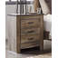Lit à affiche, commode, miroir et table de chevet Trinell-951435361