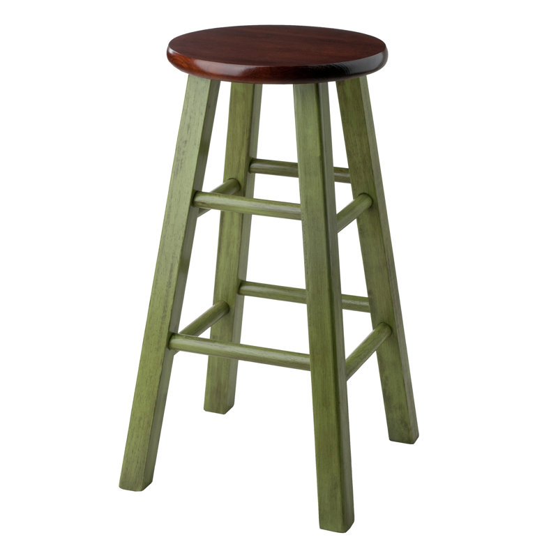 Tabouret de bar Azaya, Bleu, Tabouret de comptoir (siège d'une hauteur de 24,2, 1