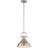 Abbie-J 1-Light Indoor Brushed Nickel Downrod Mini Pendant with 12"W Bell-Shaped Bowl-726038598-726038600
