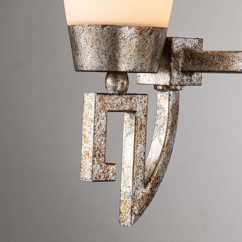 Lemuria 3 - Light Vanity Light, Silver Leaf