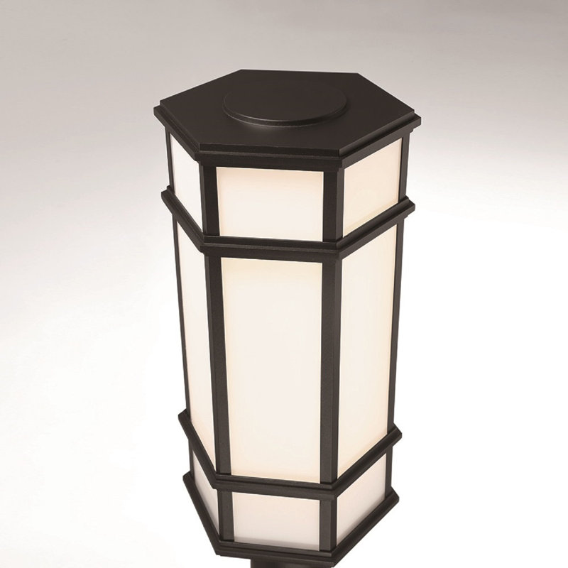 Lampadaire d'extérieur à DEL MONTE, noir