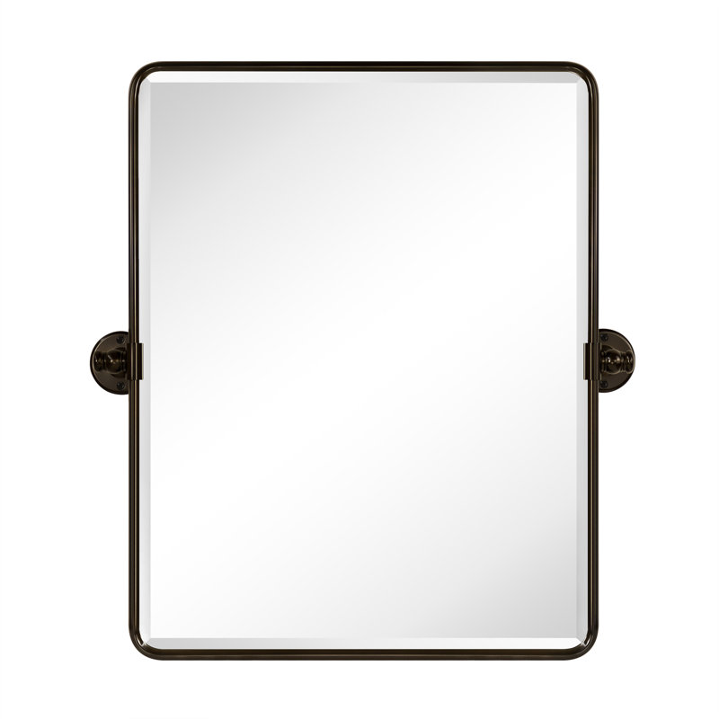 Miroir mural de salle de bain Woodvale, Bronze huilé, 24 po x 20 po