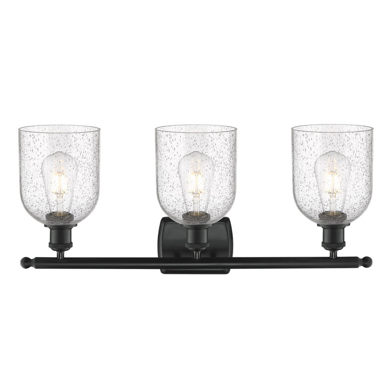 Anacaren 3 - Light Dimmable Vanity Light, Matte Black, Seedy