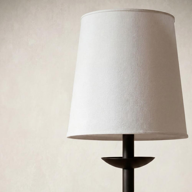 Charter Dimmable Iron Bowl Table Lamp, Black