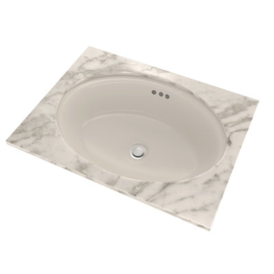 Dartmouth® Vitreous China Oval Undermount Bathroom Sink with Overflow