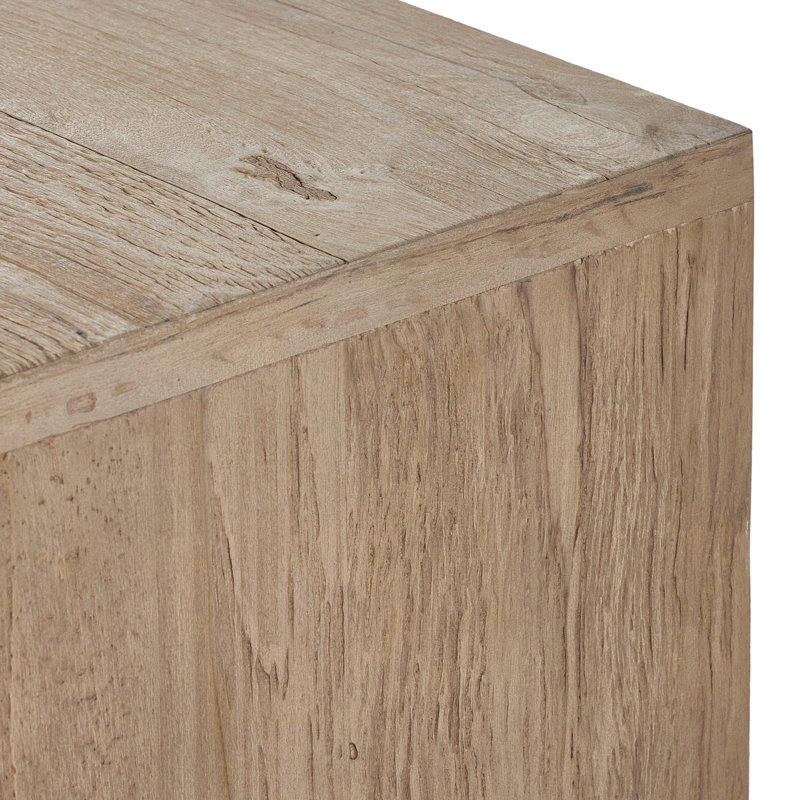 REDONDO Media Console, Bleached Alder