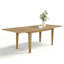 Ensemble de table et de chaises de salle à manger extensibles en placage de bois pour 6 personnes avec fauteuils en chenille-2036248158