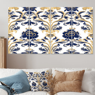 Alcala - Abstract Tile Wall Art For Living Room 4 Piece