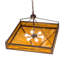 Luminaire suspendu carré 6 lumières