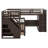 Janai Kids Twin Over Twin Over Full Bunk Bed with Drawers-1370034600
