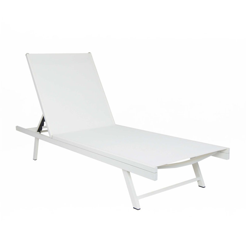 Chaise Lounge, White