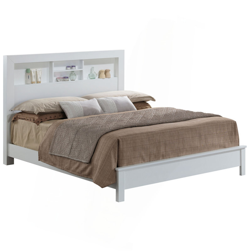 Transitional Style Full Bed In Crisp White
