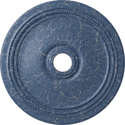Médaillon de plafond Endurathane Diane, DE 24 po x P 3 5/8 po x P 1 1/4 po (convient aux auvents jusqu'à 6 1/4 po), fini craquelé Americana peint à la main