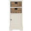 Armoire d'appoint rustique Painswick Farmhouse - Bois de pin moderne avec paniers en osier et rangement fonctionnel-1587841095