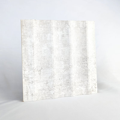12" x 93" Textured Wall Paneling in Limewash (3-pack)
