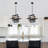 Mercer41 6 - Light Dimmable Industrial Square/Rectangle Geometric Candle Style Chandelier with Metal Cage for Dining Room, Kitchen Island, Foyer, Hallway-1153974940