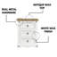 Mauldin 3 Drawer Bedside Table-123415022