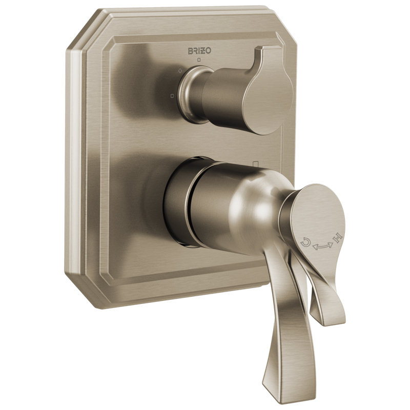 Virage® TempAssure® Thermostatic Valve with Integrated 3-Function Diverter Trim, Brushed Nickel