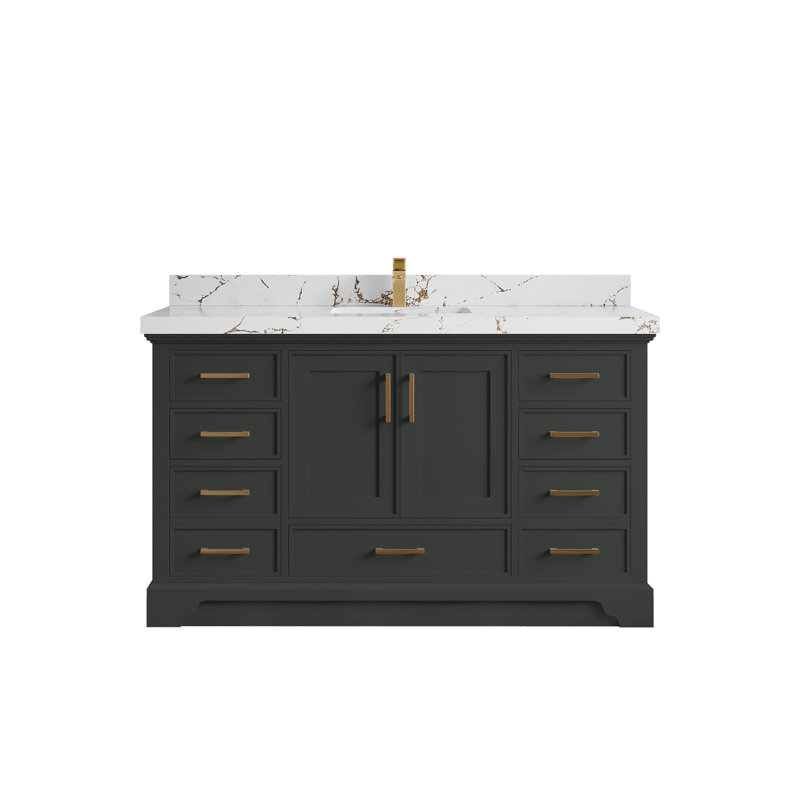 Meuble-lavabo simple avec plateau Charlotte 60