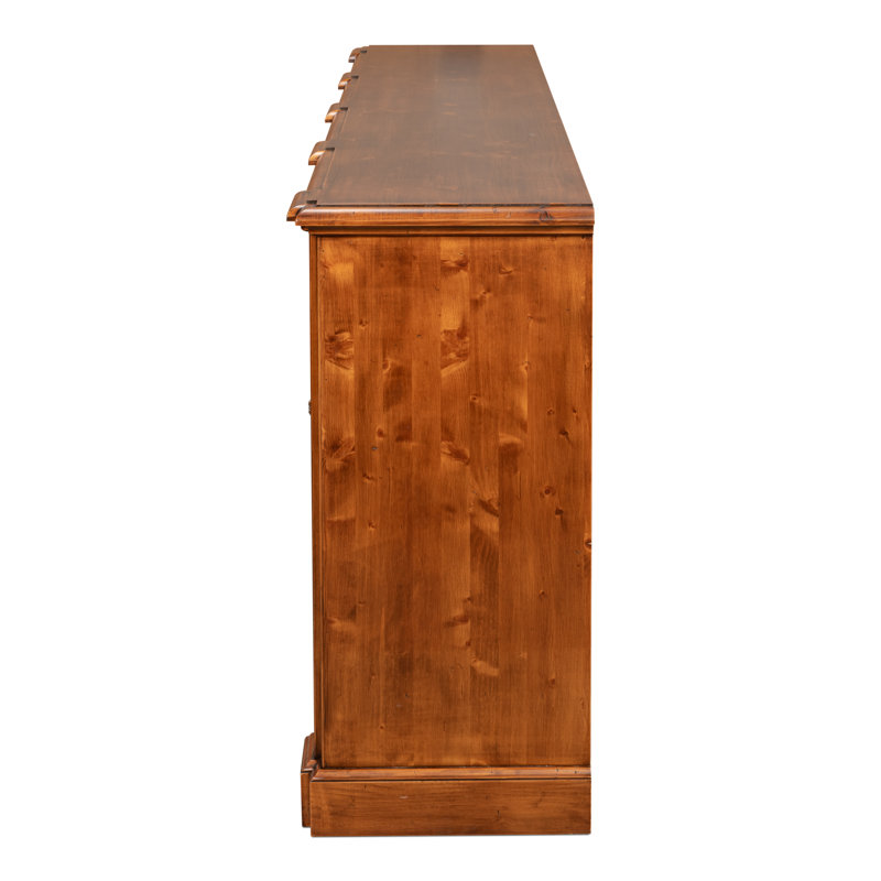 Crested 96'' W Solid Wood Sideboard, Noce Anticato