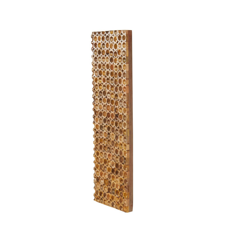 Jakin Cole And Grey Mango Wood Handmade Stacked Tree Trunks Abstract Wall Decor, 36" H x 12" W x 1.5" D